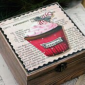 Для дома и интерьера handmade. Livemaster - original item Tea box favorite recipes 4 compartments decoupage. Handmade.