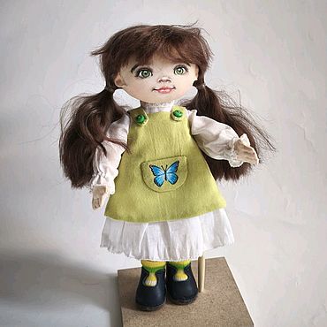 Куклы и игрушки ручной работы. Ярмарка Мастеров - ручная работа Текстильная куколка Бабочка. Handmade.