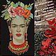 Frida Kahlo. Diseño para el bordado de la máquina, Embroidery tools, Solikamsk,  Фото №1