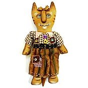 Куклы и игрушки handmade. Livemaster - original item Cat in a suit. coffee toy.. Handmade.
