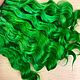Order Natural hair for dolls (Green). Hair and everything for dolls. Livemaster. . Doll hair Фото №3
