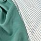 Хлопок с бирюзовой полоской. Ткани. Итальянские Ткани в Северной столице. Ярмарка Мастеров.  Фото №5