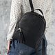 Women's leather backpack 'Ammo' (Black), Backpacks, Yaroslavl,  Фото №1