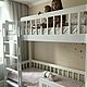 Двухъярусная кровать "Детство". Мебель для детской. Мебель из массива Alexwood74. Интернет-магазин Ярмарка Мастеров.  Фото №2