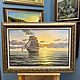 Картина маслом на холсте «Рассвет на море» 50х80. Картины. Картины маслом  Prostokartina (prostokartina). Ярмарка Мастеров.  Фото №6