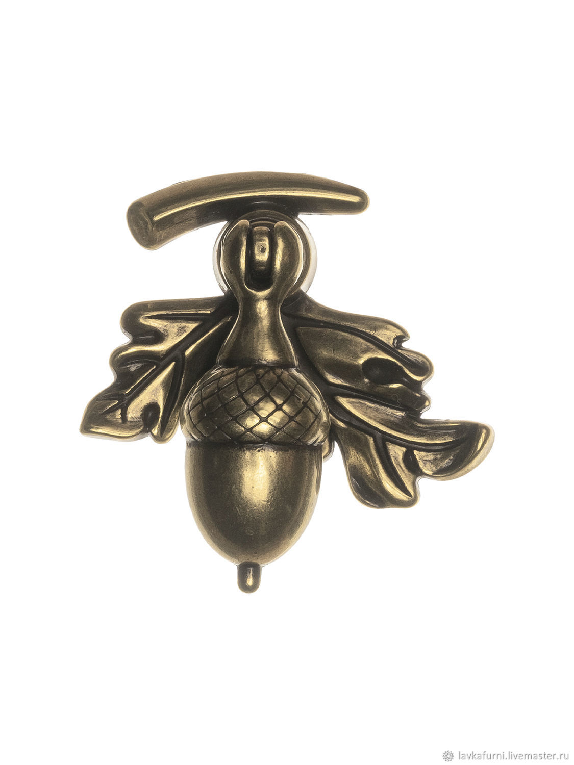 мебельная ручка капля античная бронза