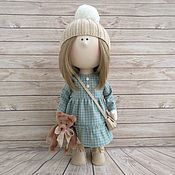 Текстильная кукла с зайкой
