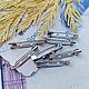Japanese his (the basis for brooches) 25h5 mm Silver, Blanks for jewelry, Stavropol,  Фото №1