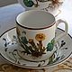 Винтаж: Редкость! Кофейная пара. Botanica от Villeroy & Boch, Кружки винтажные, Штутгарт,  Фото №1