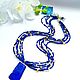 Necklace with lapis lazuli and citrine 'Venetian night'. Necklace. Magical Beauty Gems. My Livemaster. Фото №4