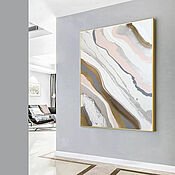 Картины и панно handmade. Livemaster - original item Abstraction into the living room Bright Large Interior abstraction. Handmade.