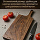 Разделочная доска из массива дуба, 47*17. Разделочные доски. Творческая мастерская Алены. Ярмарка Мастеров.  Фото №4