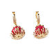 Coral earrings, flower earrings, coral earrings natural stones. Earrings. Irina Moro. My Livemaster. Фото №5