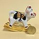 A cow with a saddle rocking chair porcelain, Figurine, Moscow,  Фото №1