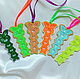 Bookmark for books 10pcs. Floral neon bookmark, Bookmark, Moscow,  Фото №1