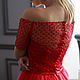 Красное вечернее платье "Миреил". Платья. Valentina Polli. Ярмарка Мастеров.  Фото №5