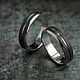 Ring 'Facets' with a colored stripe. Engagement rings. Love And Wood|TiTrend. My Livemaster. Фото №4