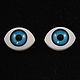 10х15мм Глаза кукольные (голубые) 2шт. "1673", Фурнитура для кукол и игрушек, Москва,  Фото №1