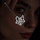 Кулон Fox (Лиса) с цепочкой | Серебро | Коллекция Geometry, Кулон, Москва,  Фото №1