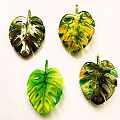 Украшения handmade. Livemaster - original item Brooch-pin Leaf Monstery. Handmade.