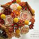 Букет невесты ручной работы. Terracotta by Elena Levit