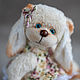 Тедди Зайка Лапочка. Тедди Зверята. Teddy by Olga Prokudina. Ярмарка Мастеров.  Фото №4