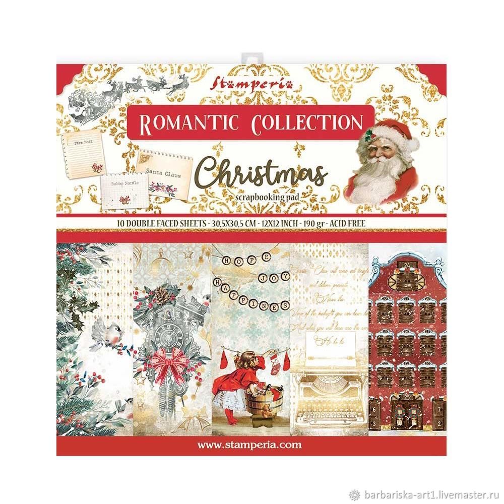 Набор бумаги для скрапбукинга Romantic Christmas от Stamperia, Бумага для скрапбукинга, Рудня,  Фото №1
