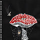  Fly Agaric Smile. graphics. Original. Pictures. Valeria Akulova ART. Online shopping on My Livemaster.  Фото №2