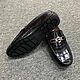 Order Moccasins made of genuine crocodile leather, black color!. SHOES&BAGS. Livemaster. . Moccasins Фото №3