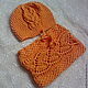 Hat and Snood 'Happy couple' handmade. Snudy1. hand knitting from Galina Akhmedova. Online shopping on My Livemaster.  Фото №2