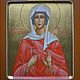  именная икона св. мученица Галина. Иконы. Якунина Оксана (Icon-). Ярмарка Мастеров.  Фото №4