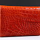 Кошелек женский из натуральной кожи крокодила IMA0216O5. Кошельки. CrocShop товары из экзотической кожи. Ярмарка Мастеров.  Фото №6
