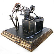 Подарки к праздникам handmade. Livemaster - original item Figurine: Judge at work. Handmade.