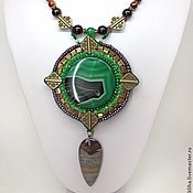 Украшения handmade. Livemaster - original item Pendant necklace and bracelet made of natural stones. Handmade.