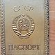 Винтаж: Обложка кожаная на паспорт "СССР" Винтаж, Сувениры винтажные, Калач-на-Дону,  Фото №1