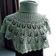 Crocheted shirt front 'Mint', Dickies, Chekhov,  Фото №1