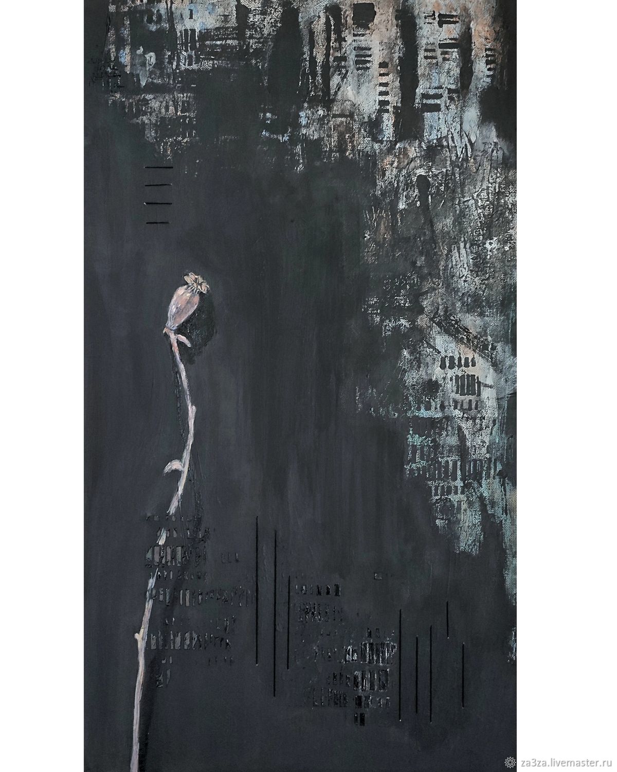 Абстрактная картина в интерьер "Тишина" в интернет-магазине Ярмарка Мастеров по цене 25000 ₽ – TNMHYRU