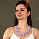 Necklace on a cord 'lilac'. Jewelry Sets. Juturna. Online shopping on My Livemaster.  Фото №2