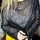 Свитер-паутинка из мохера. Джемперы. Knitwork_room (Вязаные вещи в наличии и под заказ). Интернет-магазин Ярмарка Мастеров.  Фото №2