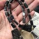 Колье из черного кремня. Колье. gemstone. Ярмарка Мастеров.  Фото №6