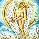 Картина "Ангел новолуния". Картины. Шелковые истории (Ms-LUdaMIla). Ярмарка Мастеров.  Фото №6