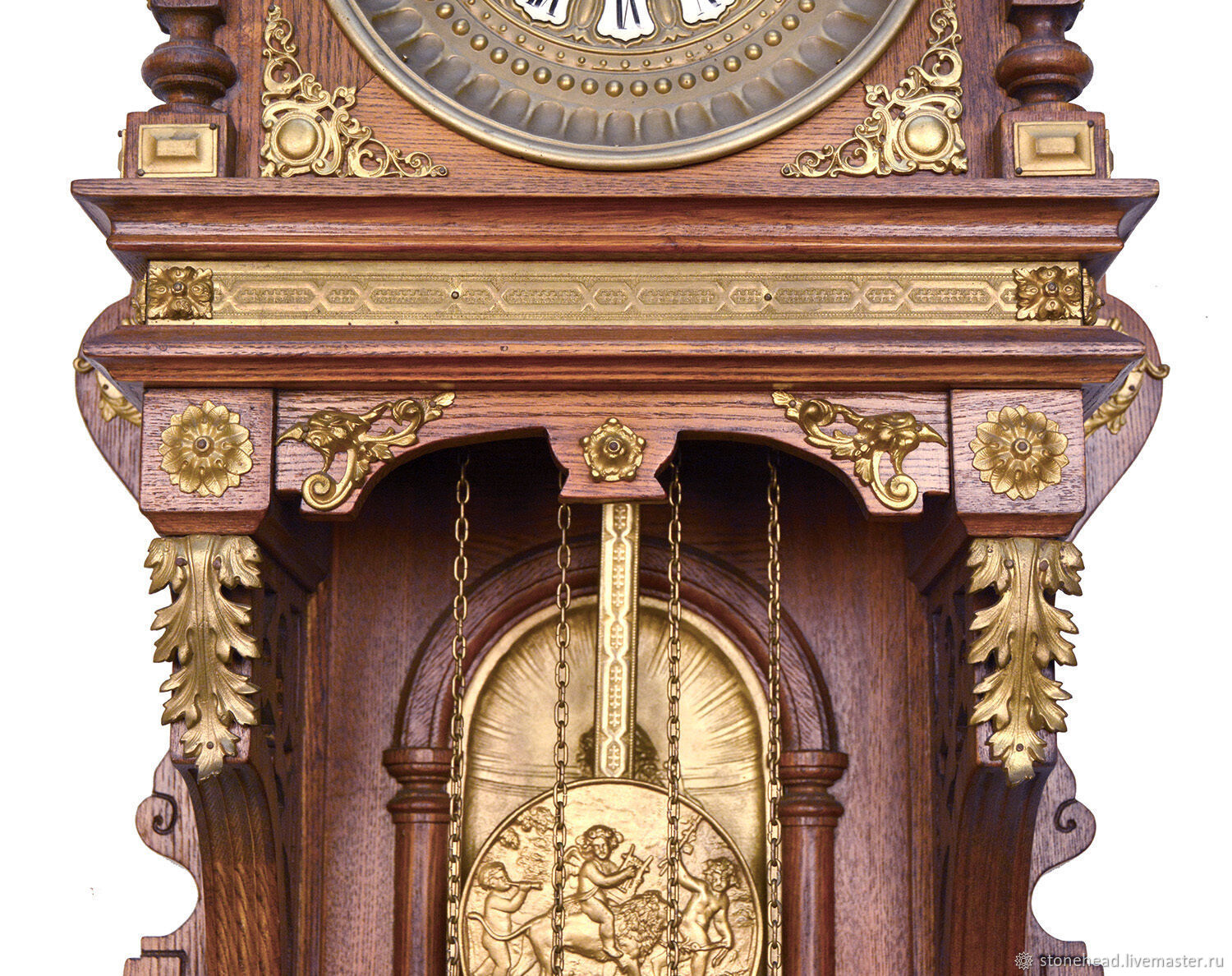 Большие деревянные часы