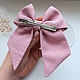 Order Bow - linen, embroidery Flowers. annetka-ann (annetka-ann). Livemaster. . Hairpins Фото №3
