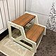 Лесенка по умывальник, подставка по умывальник. Мебель для ванной. Daniel's Workshop Мебель. Ярмарка Мастеров.  Фото №6