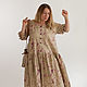 Платье из винтажного хлопка с цветами MUHA-422c. Платья. MUHA (vintagechic). Ярмарка Мастеров.  Фото №5