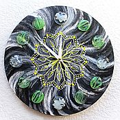Для дома и интерьера handmade. Livemaster - original item Wall clocks interior Mandala Spot painting. Handmade.