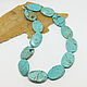 Beads Turquoise oval 43 cm. Necklace. Selberiya shop. Online shopping on My Livemaster.  Фото №2