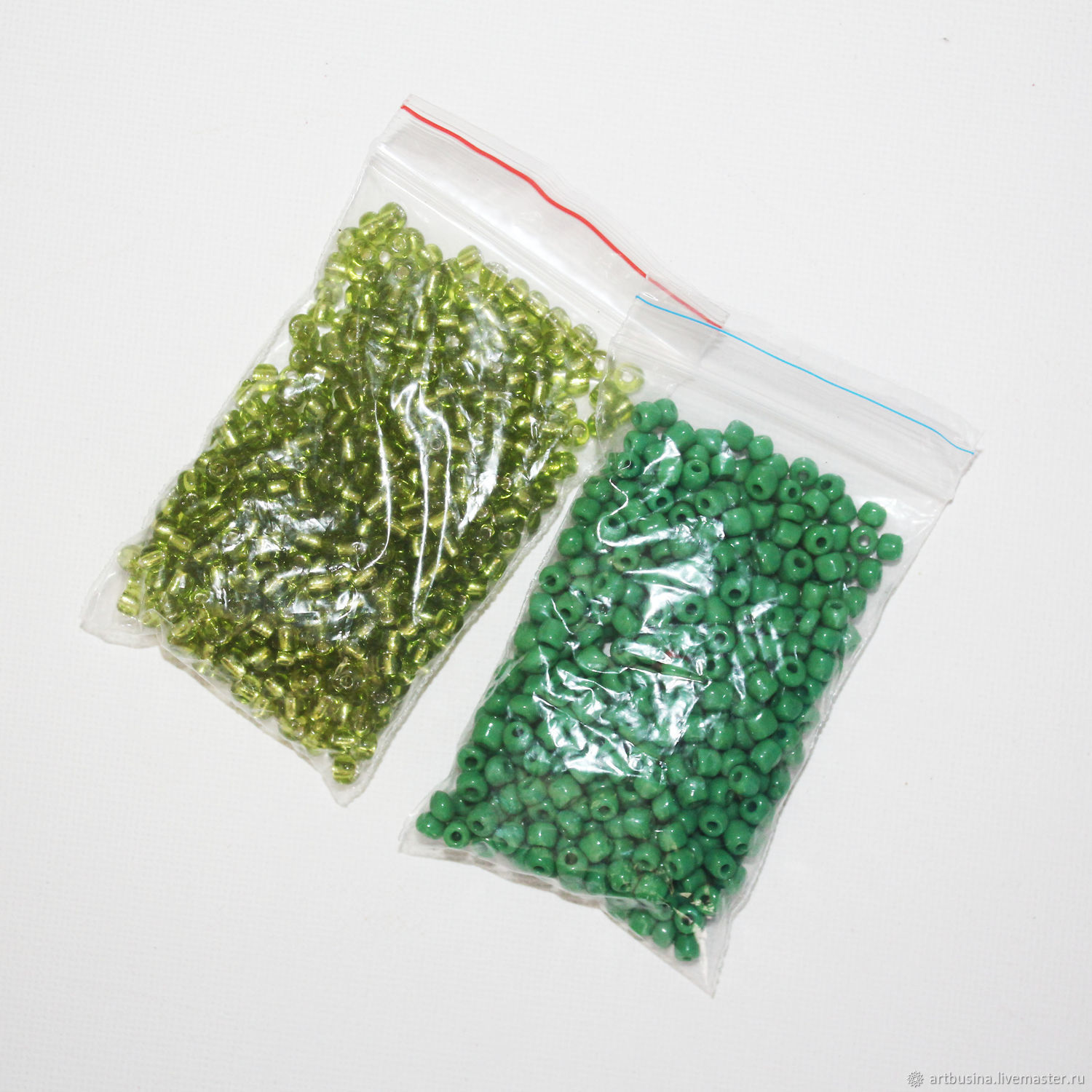 Chinese green beads (2 types), 30 grams, Beads, Moscow,  Фото №1