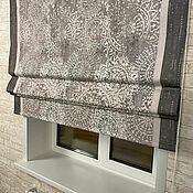 Рулонная штора на створку окна с принтом