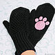 Mittens with paws the Fox women's knit. Mittens. Space Cat Knitting. My Livemaster. Фото №5
